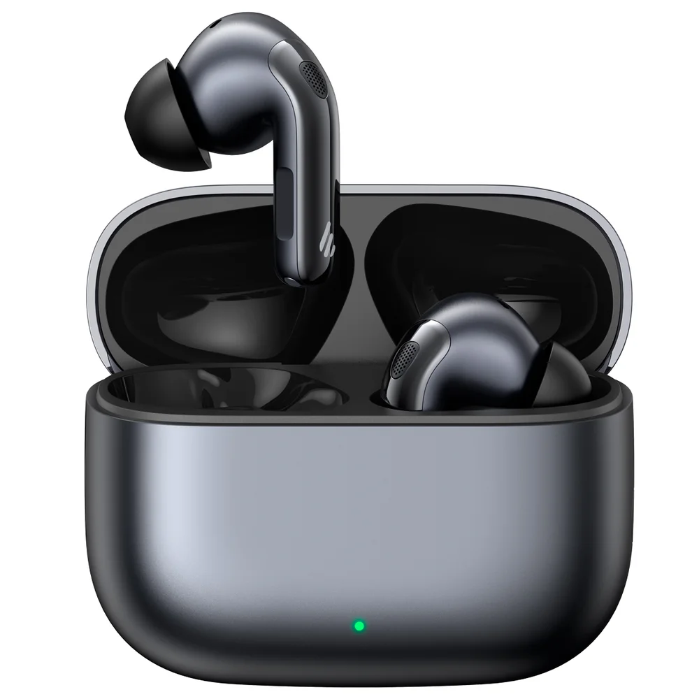 Fone TWS com Cancelamento de Ruído, 36h de bateria, Bluetooth 6.0, Hi-Res, Microfone com IA - Evobuds PRO EDIFIER Cinza Escuro