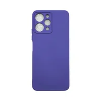 Capa Xiaomi Redmi 12 Silicone Aveludada Protege Câmera Colorida Capinha Anti Impacto Redmi 12:roxo