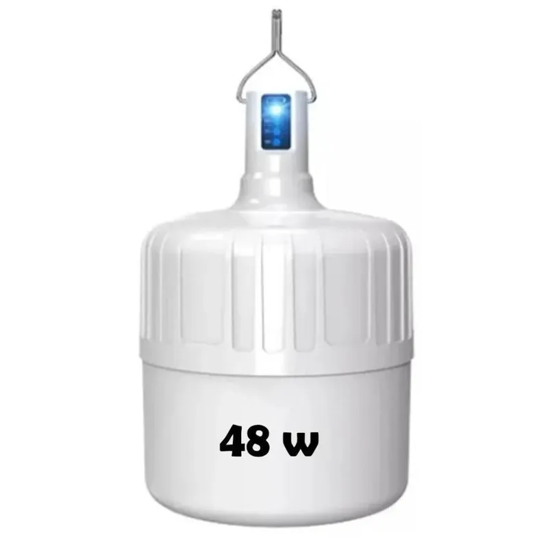 Lâmpada Dex De LED Bulbo, de Emergência, 48w, 6500k, Recarregável, Portátil