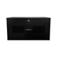 Mini Rack 05U x 19P x 370mm, Montado MRM 537, Preto - Intelbras