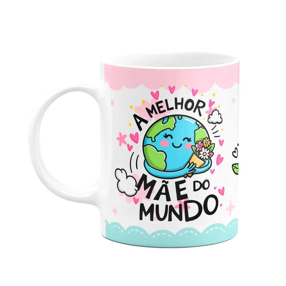 Caneca Mães - Mãe 24h Por Dia - Mãe Que Ama Café! - M2