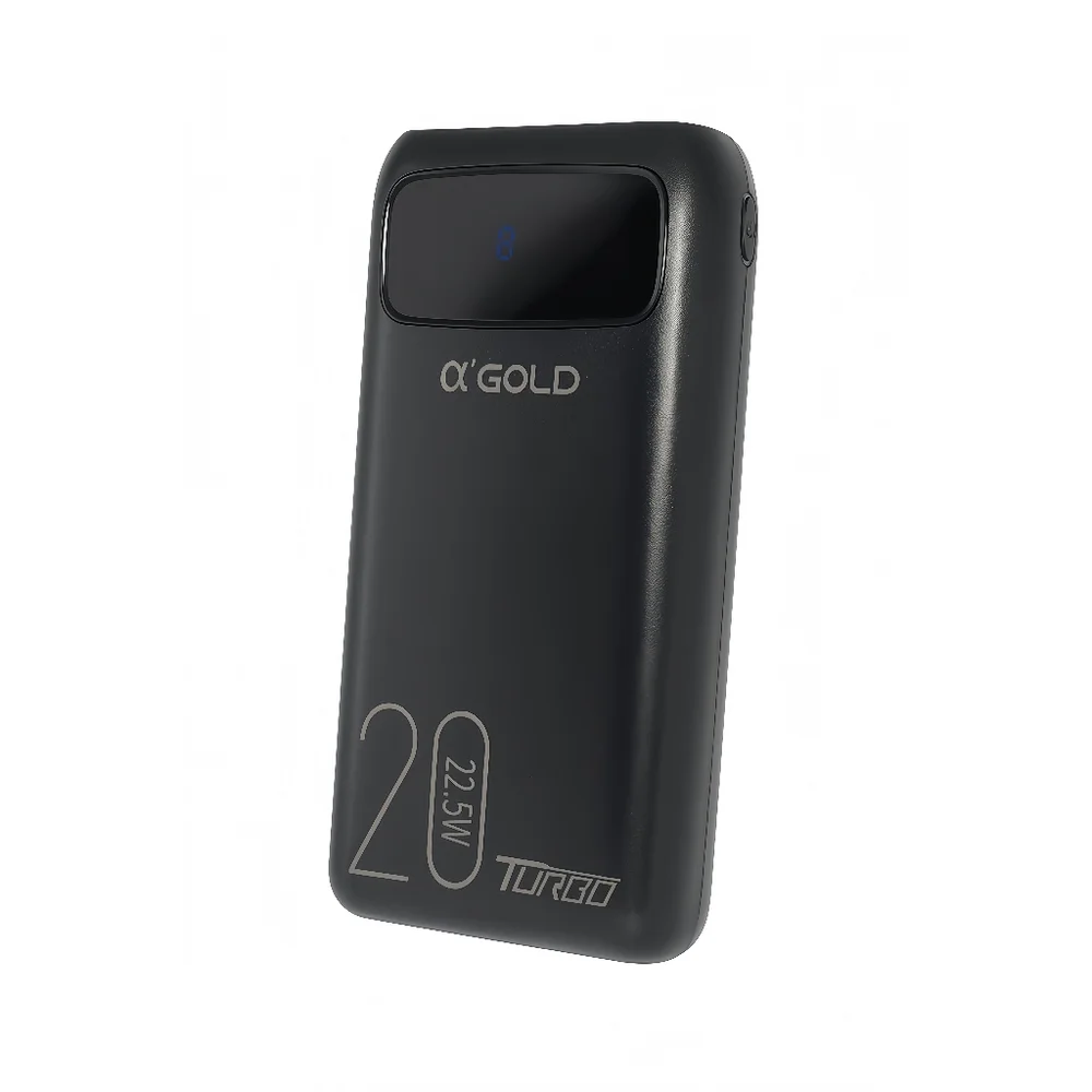 Power Bank Carregador Portátil 20.000mah Turbo 22.5w Agold Bte-38 Preto