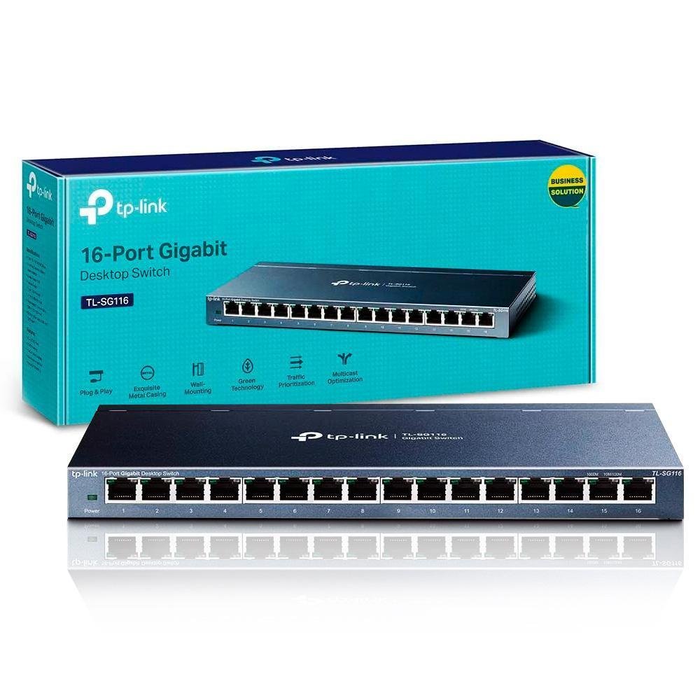 Switch Tp-link Tl-sg116 16p/giga
