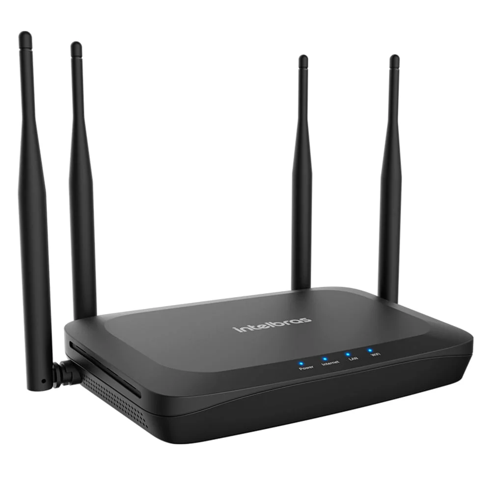 Roteador Intelbras, Wi-fi 5 (dual Band Ac 1200), Com Port Wan Giga e Lan Fast - Gf 1200