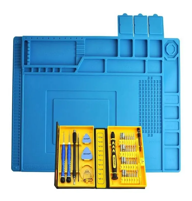 Manta Antiestatica Grande + Kit 36 Chave Manutenção Celular, Tablets E Notebooks