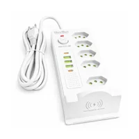 Filtro De Linha Profissional Estação 11 Em 1 Indução Usb-c - Branco