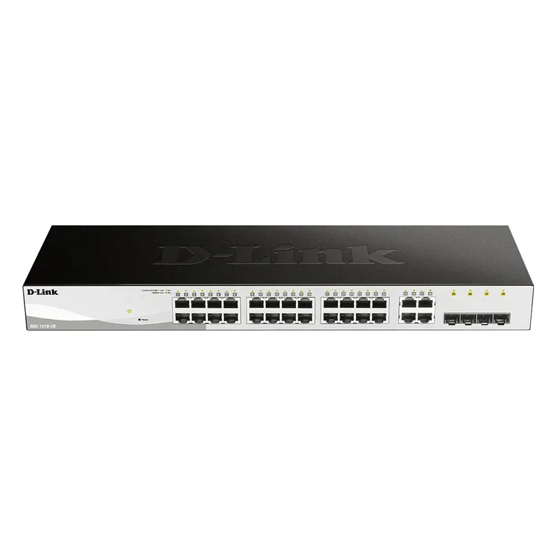 Switch 28 Portas 10/100/1000 Gigabit Gerenciavel Via Web Dgs-1210-28 Dlink