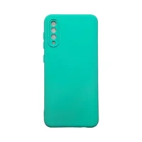 Capa Samsung A30s / A50 / A50s Silicone Aveludada Protege Câmera Colorida Capinha Anti Impacto A30s:verde Água