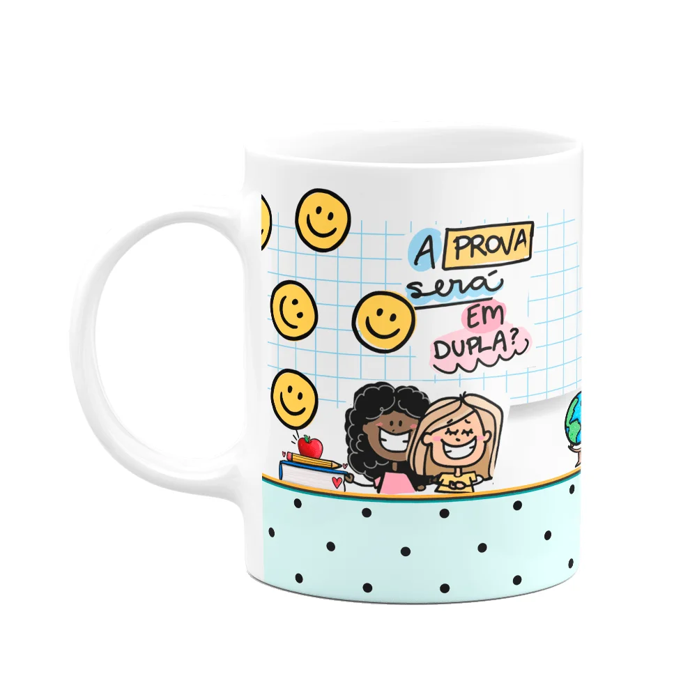 Caneca Professor - A Prova Vai Ser Em Dupla - Funmug M3