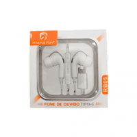 Fone De Ouvido H'maston, Com Fio, Tipo-c (rb05)