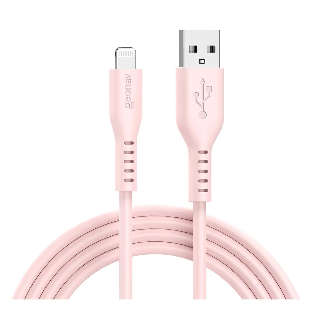 Cabo Usb-a Para Lightning Geonav Rosa - Eslispk