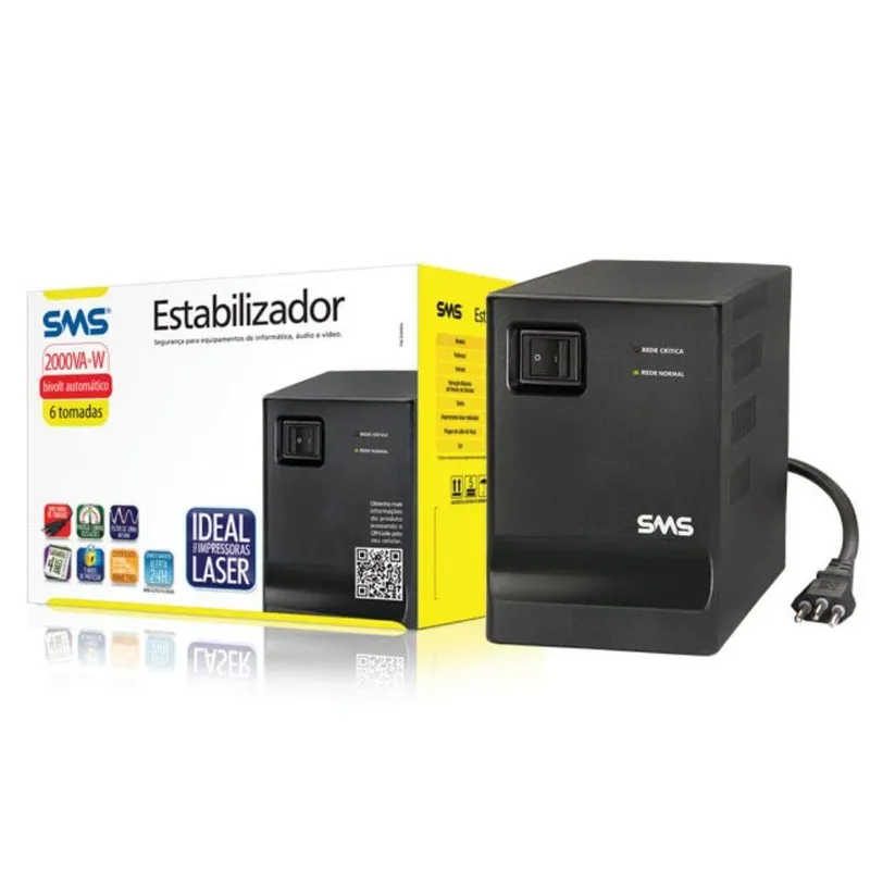 Estabilizador SMS 2000VA PRG III Bivolt 16218