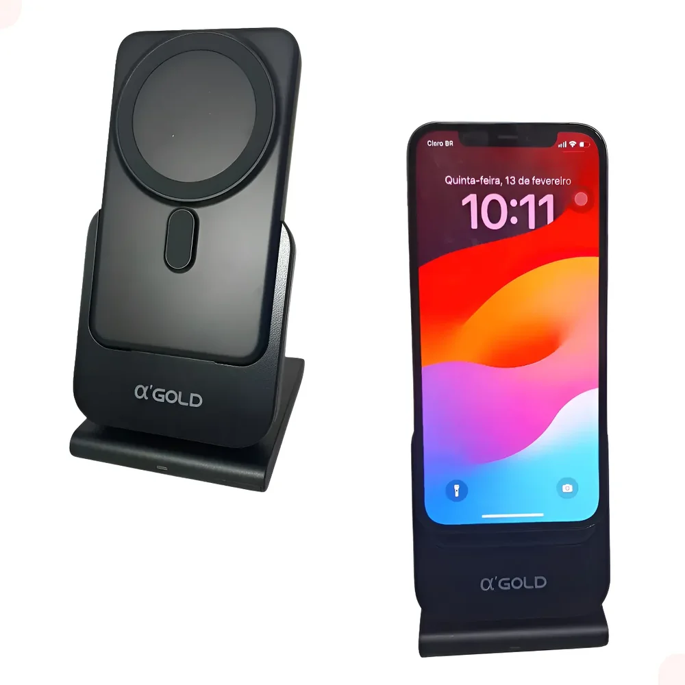 Carregador De Por Indução 3 Em 1 Celulares, Fones Relógio