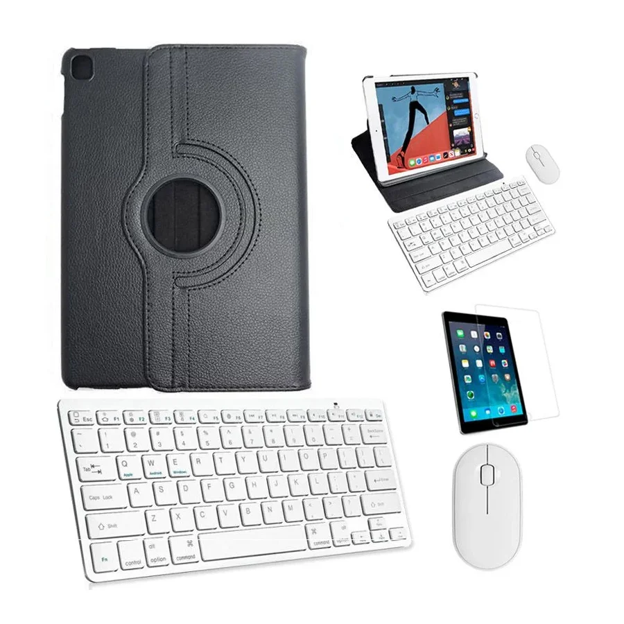 Capa 360 Preto Tecl Mouse Branco Pel -tablet Air 5 10,9" 2022