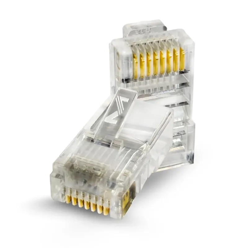 Conector Macho Megatron Rj45 Cat.5e 8x8 Pacote Com 100un