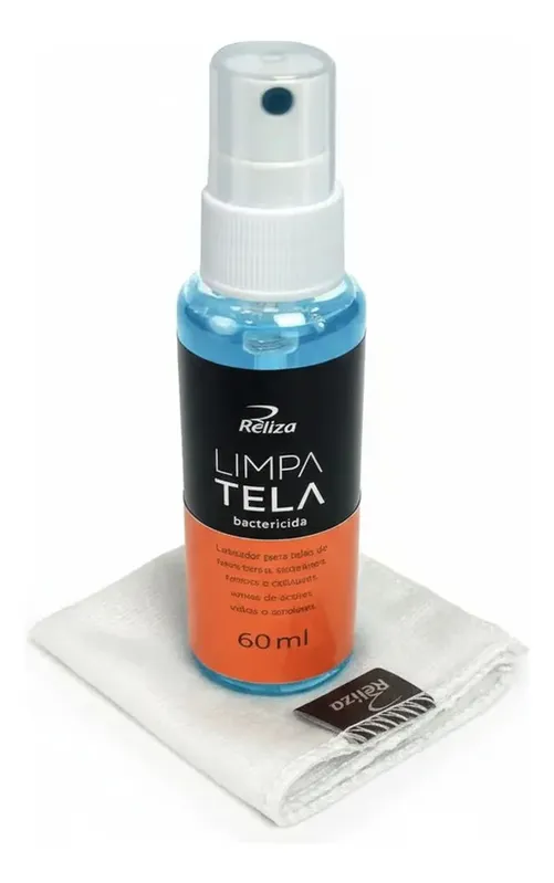 Kit Limpa Telas E Lentes Reliza Antibacterias, 60ml