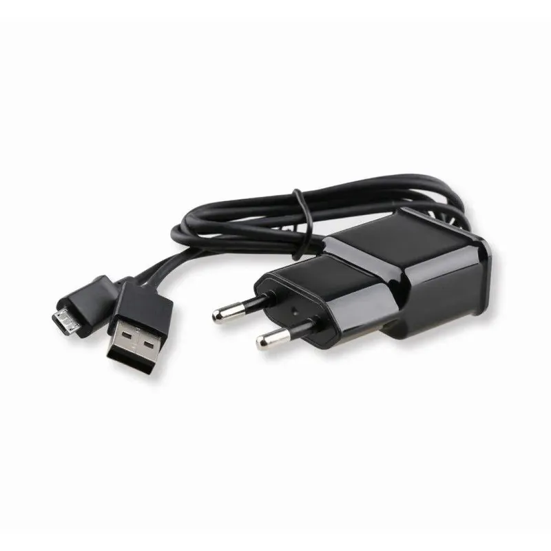 Carregador Para Motorola 2.1a Com Cabo Micro Usb V8 Kingo - Preto