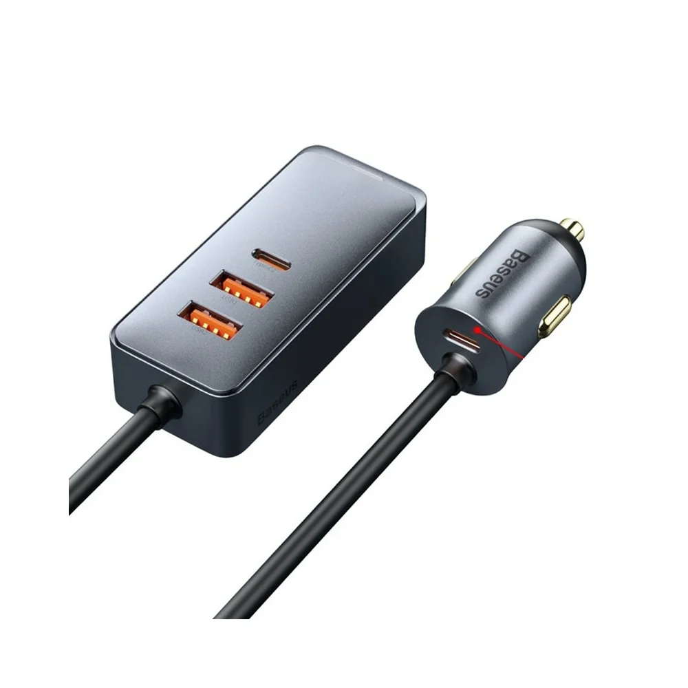 Carregador Veicular USB Tipo C Baseus Qc 3.0, 2 USB, 2 Tipo C
