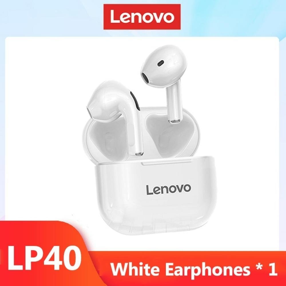 Fone De Ouvido Bluetooth Lenovo Lp18 Branco