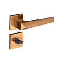 Fechadura Ascot Banheiro 55mm Red Gold Escovado Rq2 001-55pb Rge Pado