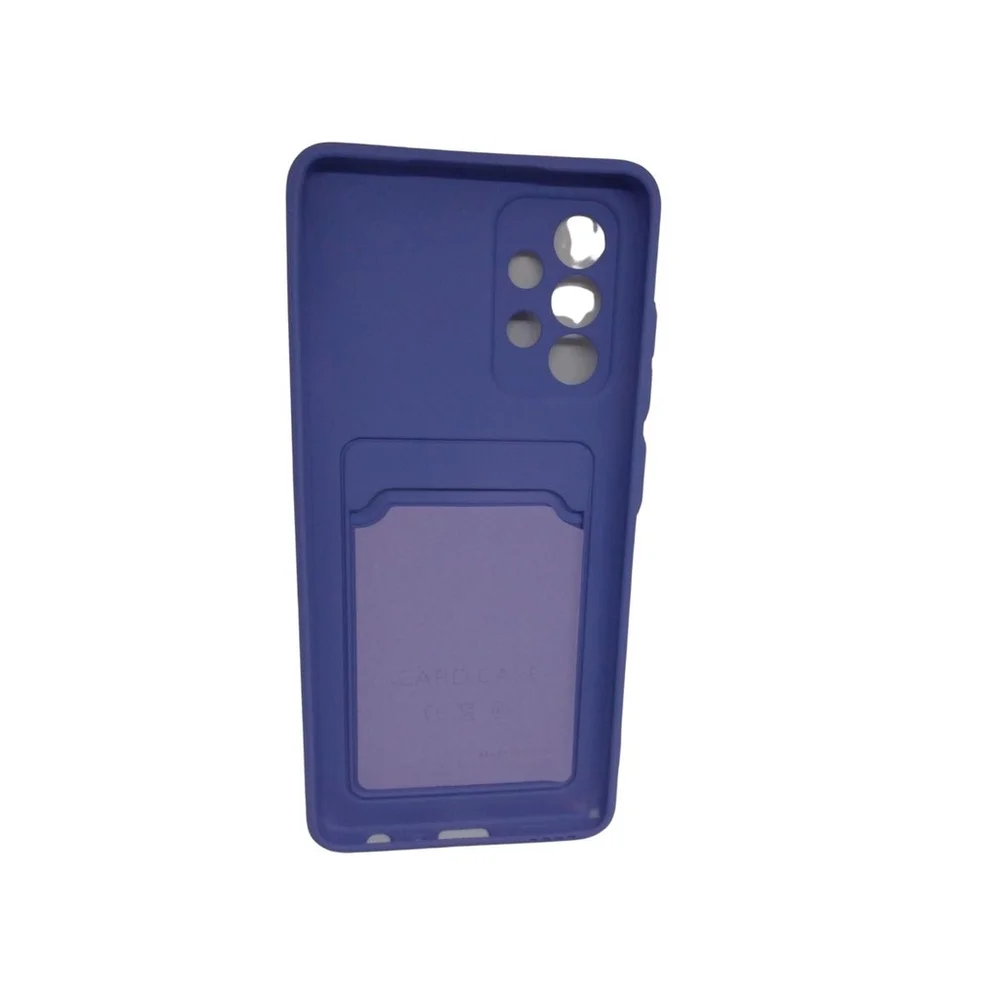Capa Capinha De Celular Galaxy A52 Com Porta Cartões Ante Impacto Cor:roxo