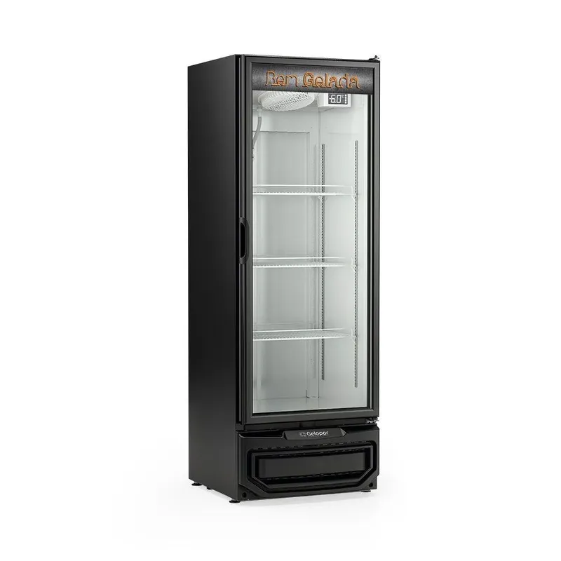 Cervejeira Gelopar 410l Preta Com 1 Porta De Vidro 220v Gcb-40v Pr (81171.09.6)