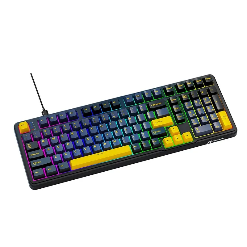 Teclado Mecânico Gamer Attack Shark X98, Layout 98 Teclas, RGB, Star Black, Preto - AS-X98-STAR-BK