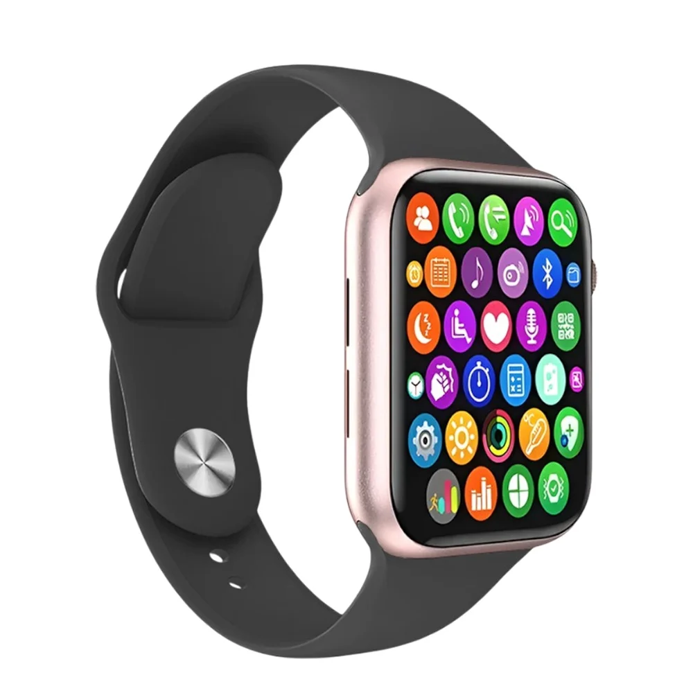 Relógio W34s Smartwatch Rosê Gold Com Pulseira Removível