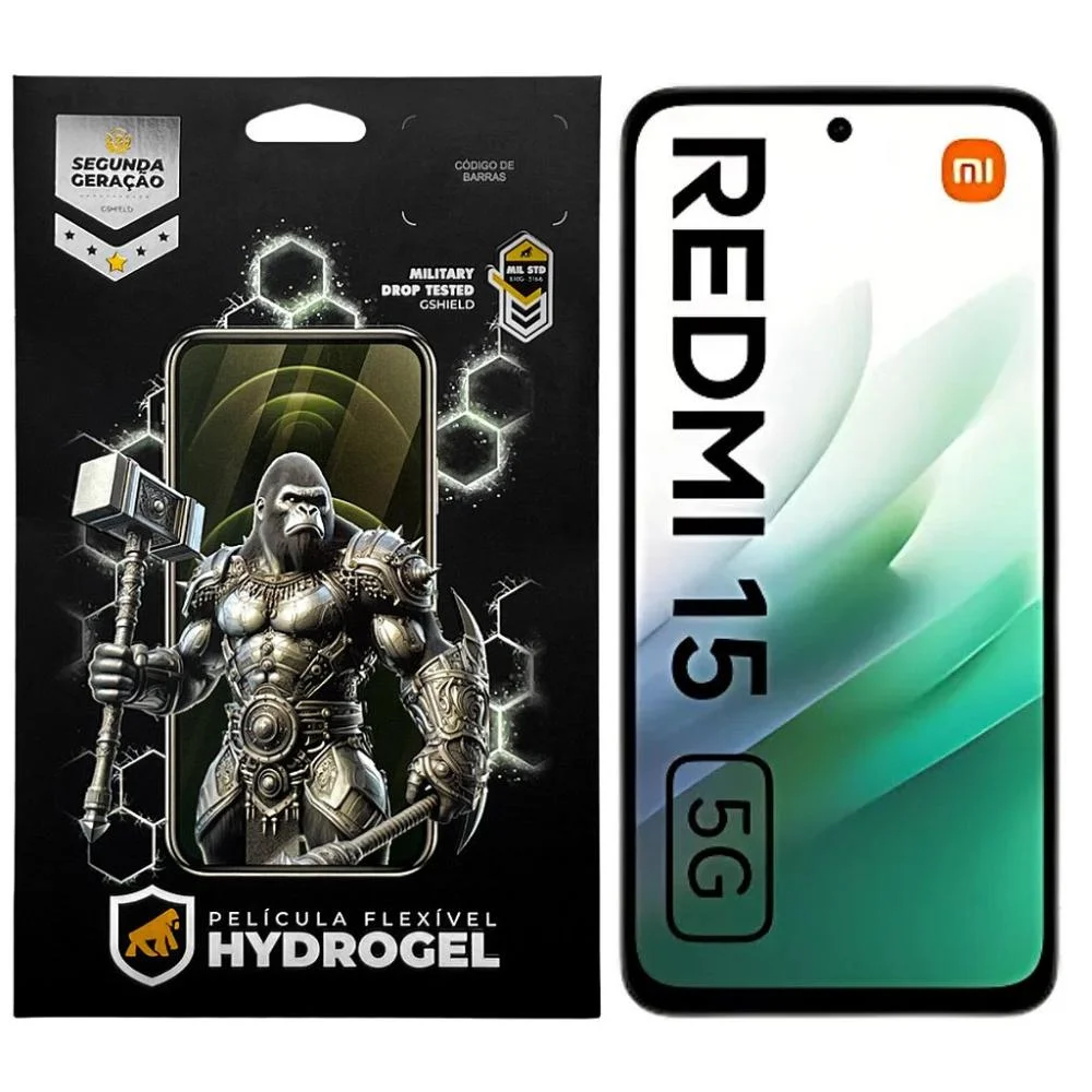 Película Para Xiaomi Redmi 15 5g - Hydrogel Gamer Fosca - Gshield