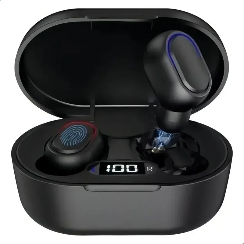 Fone De Ouvido Sem Fio Bluetooth Tws A8s Com Display 1hora Cor:preto