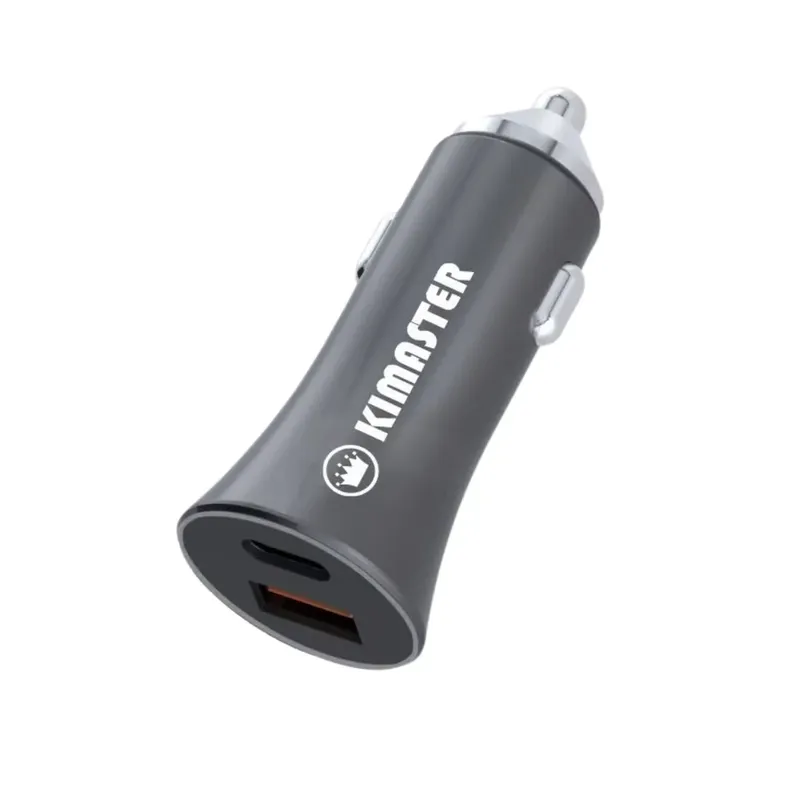 Carregador Veicular Turbo Kimaster, 40W, USB-C + USB-A - CV209