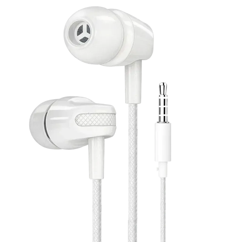 Fone De Ouvido P2 Branco Com Microfone Stereo Alta Qualidade Inova