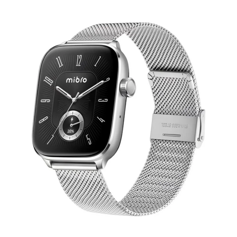 Smartwatch Mibro Watch Fit, Gps Integrado, Conexão Strava, 5atm, AmoLED 1,75" Xpaw027 - Prata