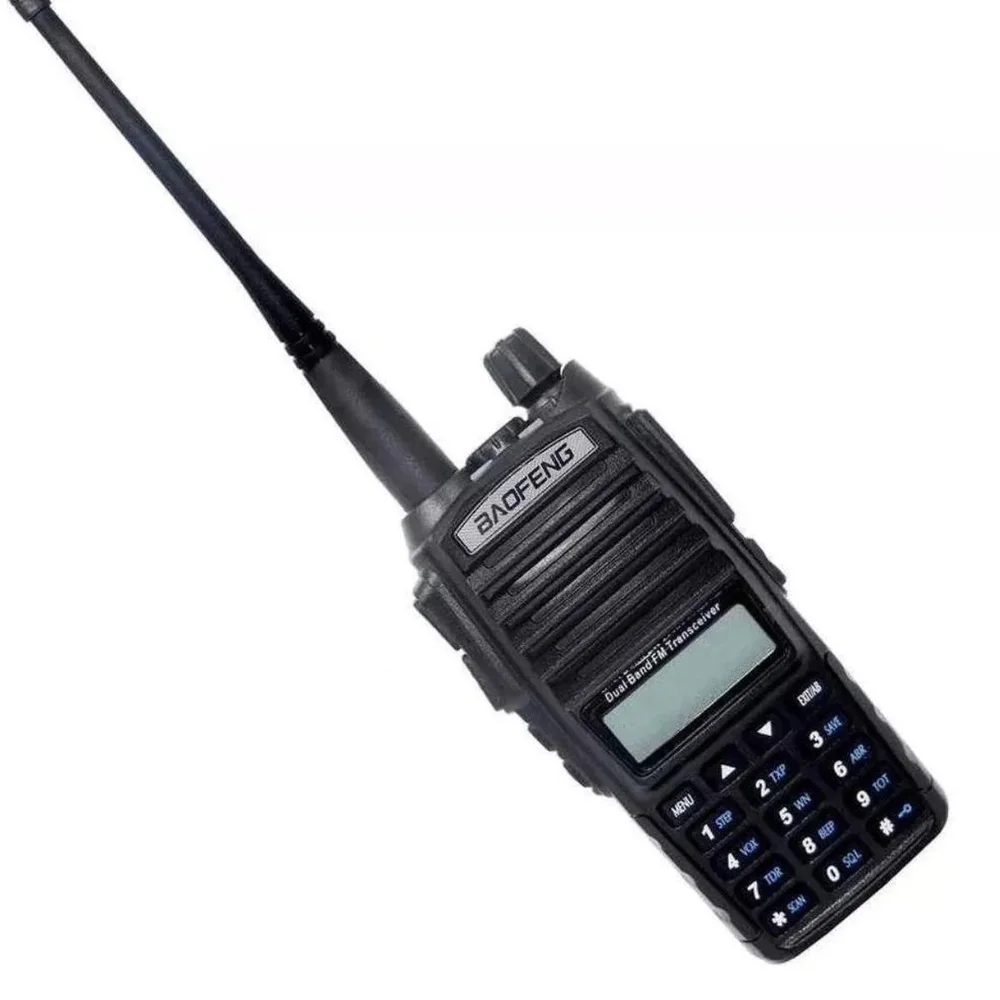 Kit 10 Rádio Comunicador Walk Talk Baofeng Dual Band Uv-82