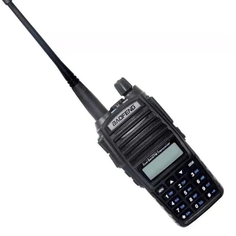 Kit 10 Rádio Comunicador Walk Talk Baofeng Dual Band Uv-82