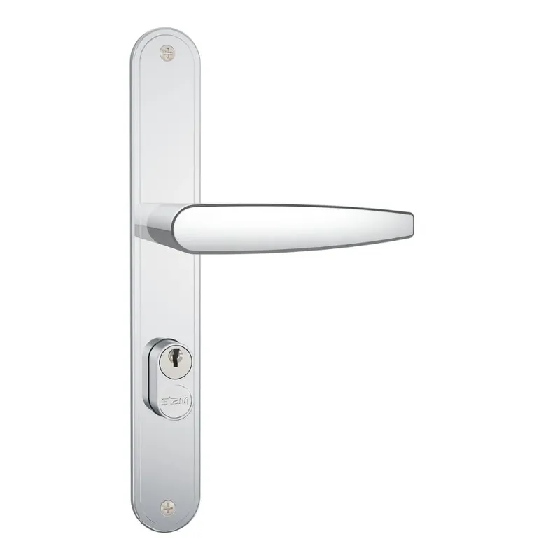 Fechadura Perfil Metálico Estreito 501-502/33 Espelho Inox Cromado 26,5mm Stam