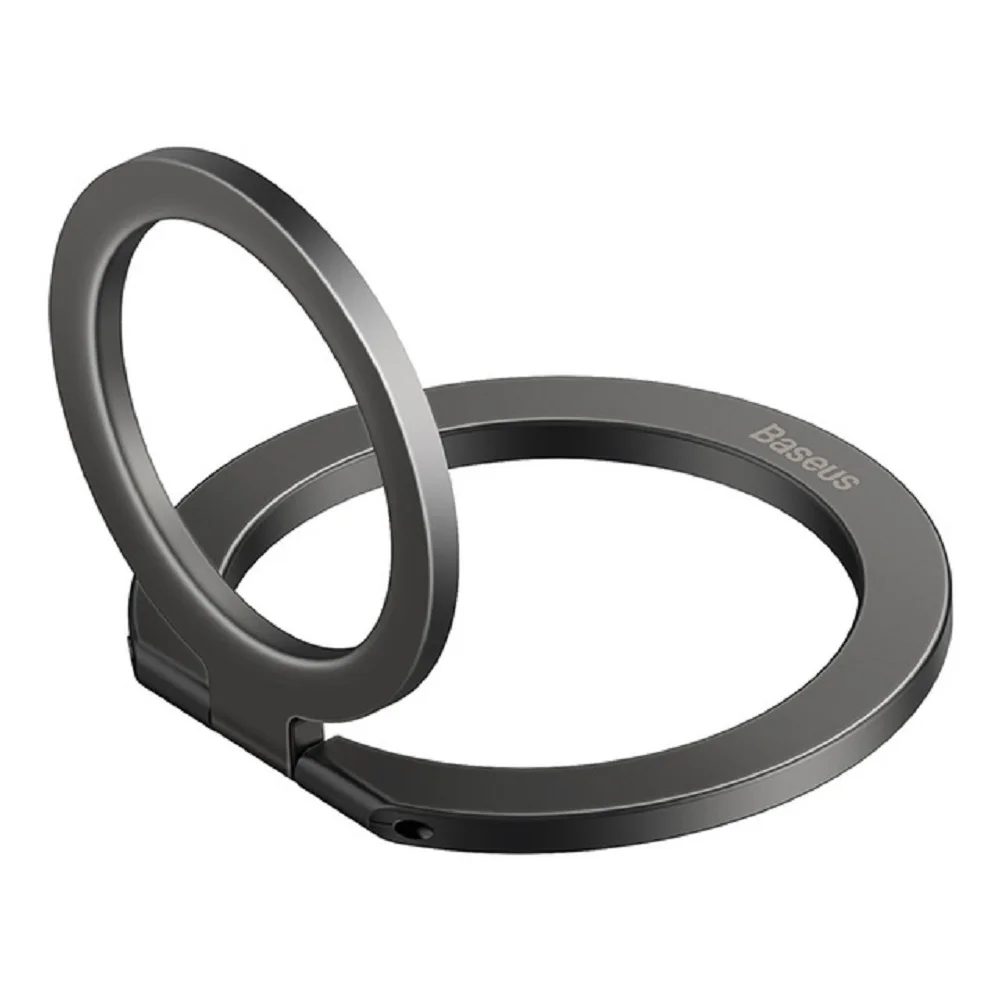 Suporte Celular Magnético Adesivo Telefone Anel Iphone 12 13 Dedo Metal Prático - Preto