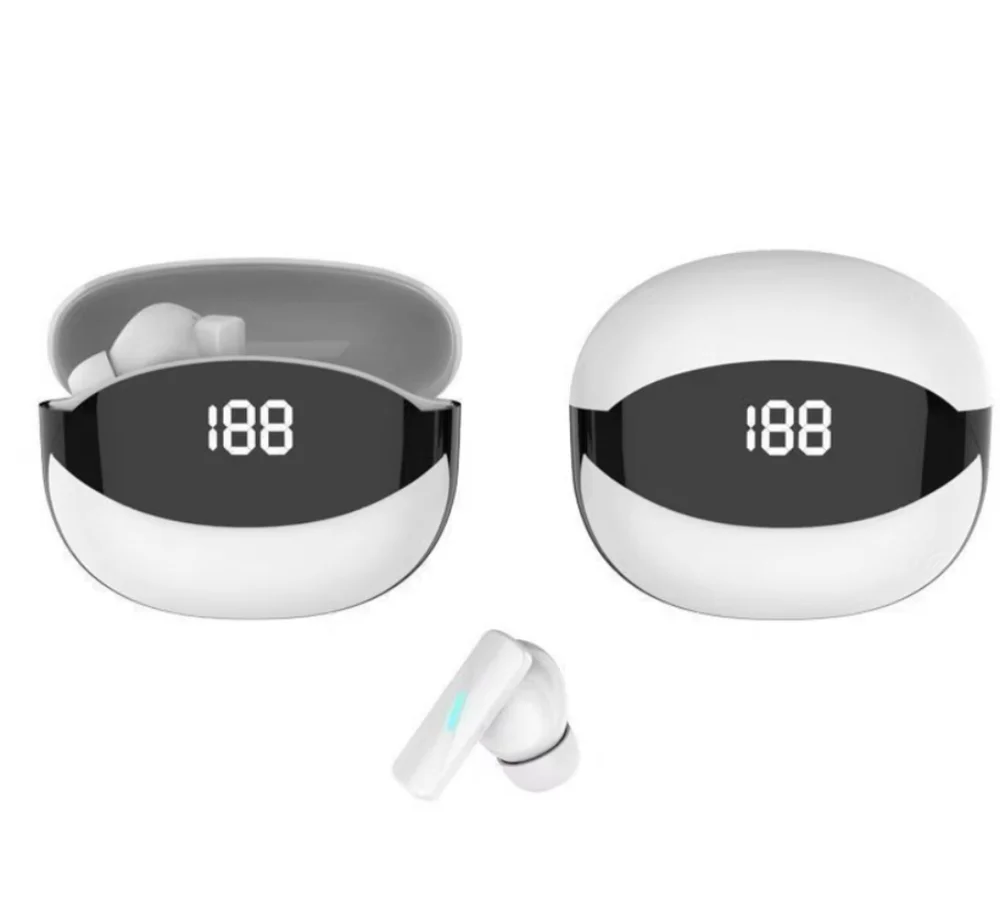 Fone De Ouvido Sem Fio Bluetooth Branco Mate 80 Tws Bt 5.3 Intra-auriculares Para Jogos Fones