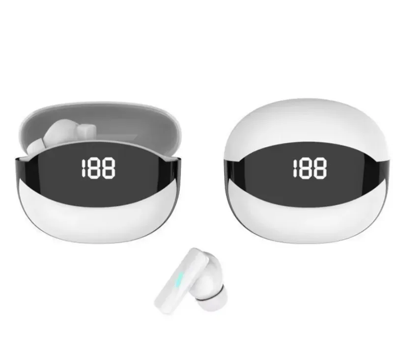 Fone De Ouvido Sem Fio Bluetooth Branco Mate 80 Tws Bt 5.3 Intra-auriculares Para Jogos Fones