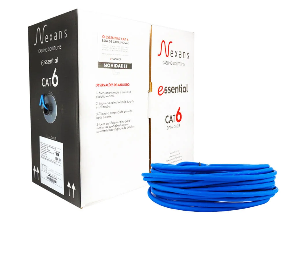 Cabo De Rede Nexans Cat6 Azul - 305 Metros