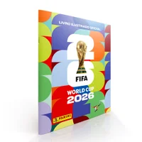 Kit Álbum Brochura Com 12 Envelopes De Figurinhas Copa Do Mundo Fifa 2026 Panini
