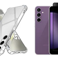 Capa Transparente + Película De Privativa Fosca 9d Para Samsung Galaxy S24