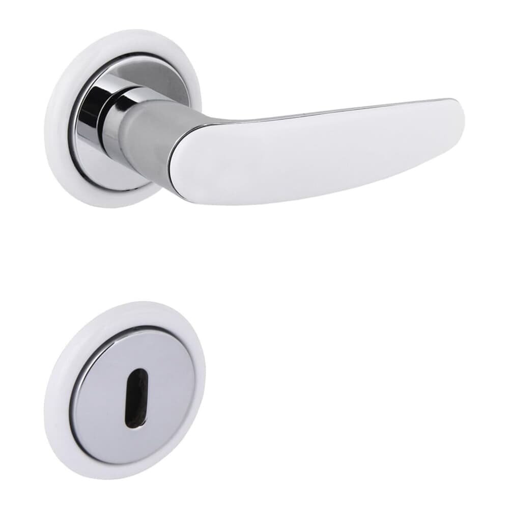 Fechadura Polo Interna Roseta Branca 55mm 409429/55 Zc/eb Arouca