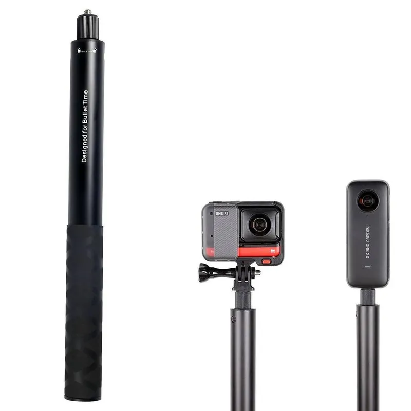 Bastão Selfie Invisível De Travar 112cm Para Câmeras De Ação 360º