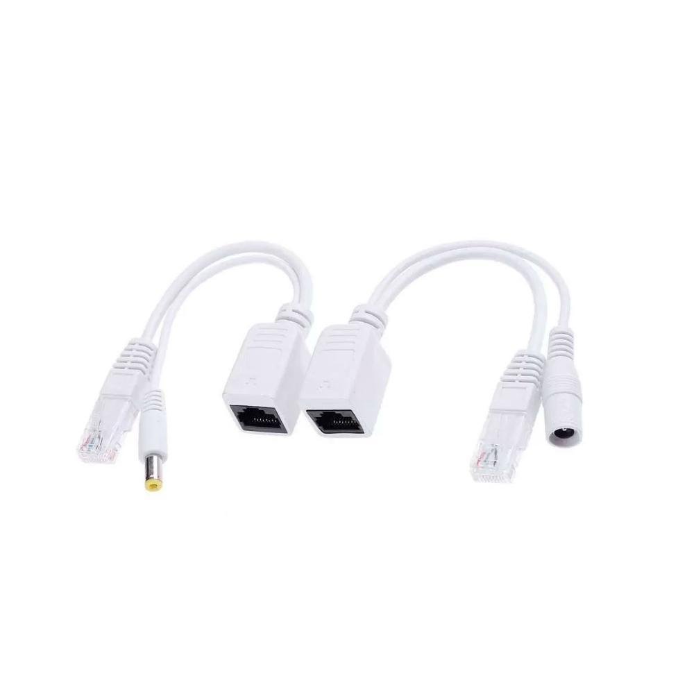 Adaptador Poe Passivo, Kit Adaptador Injetor + Separador, Branco, Chipsce 018-0156
