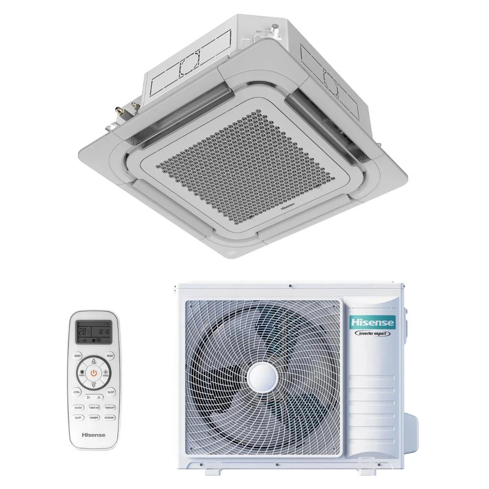 Ar Condicionado Inverter Hisense Cassete 4 Vias 36.000 Btus Frio 220v R-32