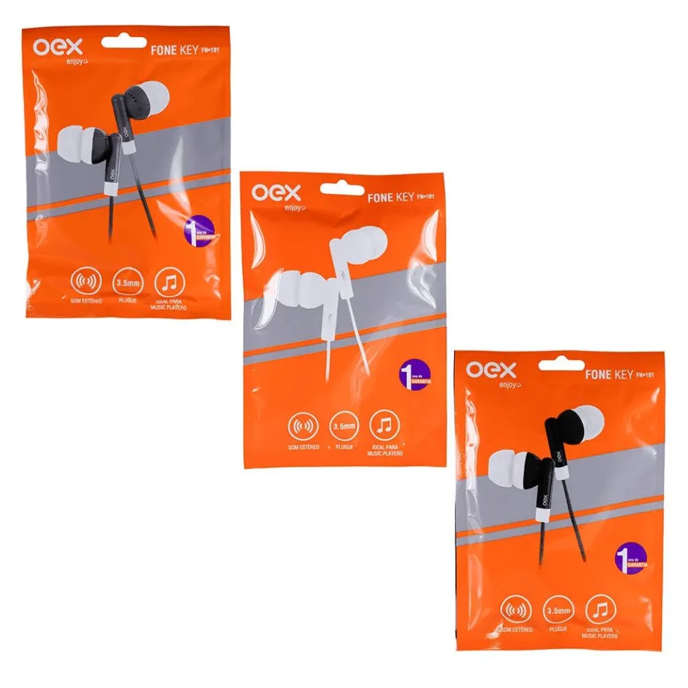 Display Com 24 Fones De Ouvindo Oex Enjoy Fn101