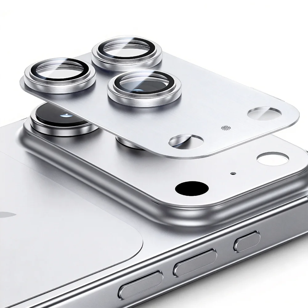 Película De Câmera Traseira Alumínio Lente Vidro Temperado Compatível Com Iphone 17 Pro Max Cor:laranja;tamanho:iphone 1