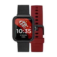 Relógio Smartwatch Technos Flamengo Preto Unissex Tmaxag/7r