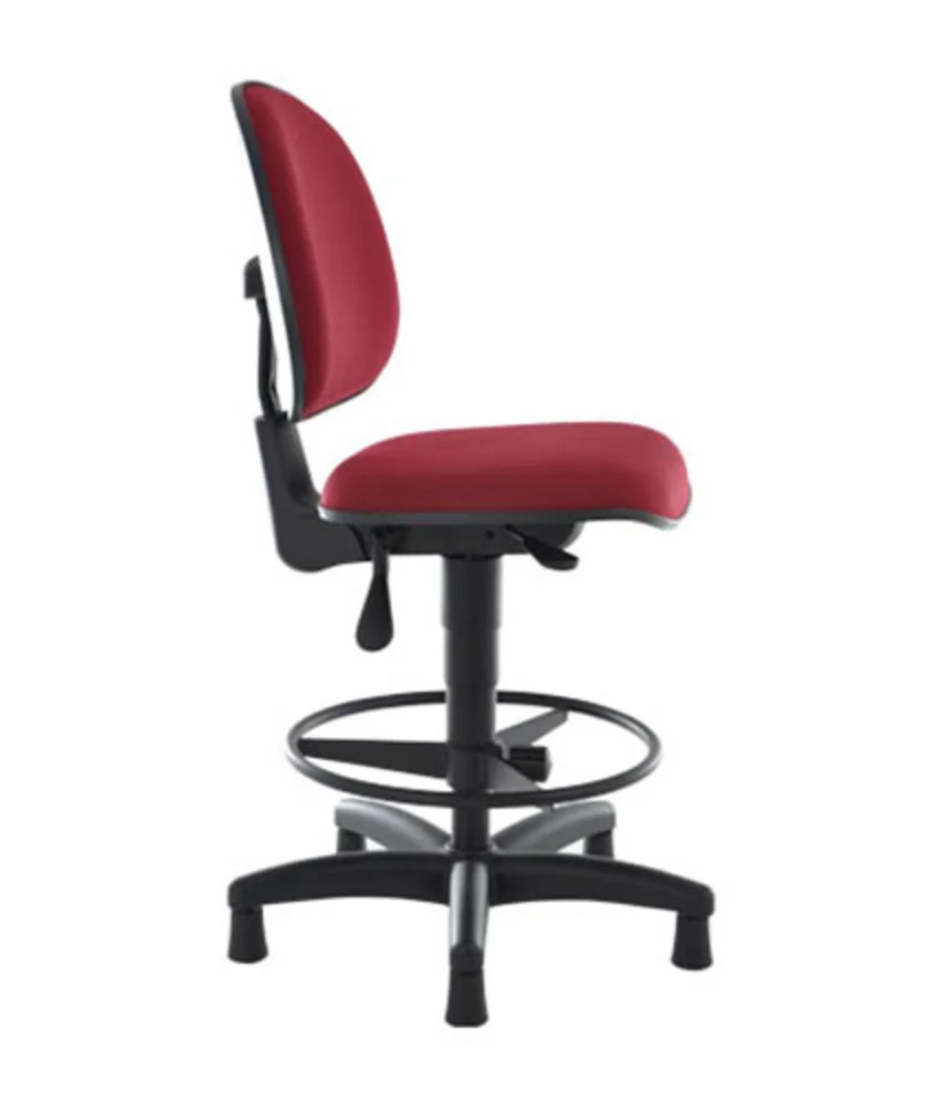Cadeira Office Design Office Executiva, Com Back System, Cromada, Linha Lombar, Vermelho